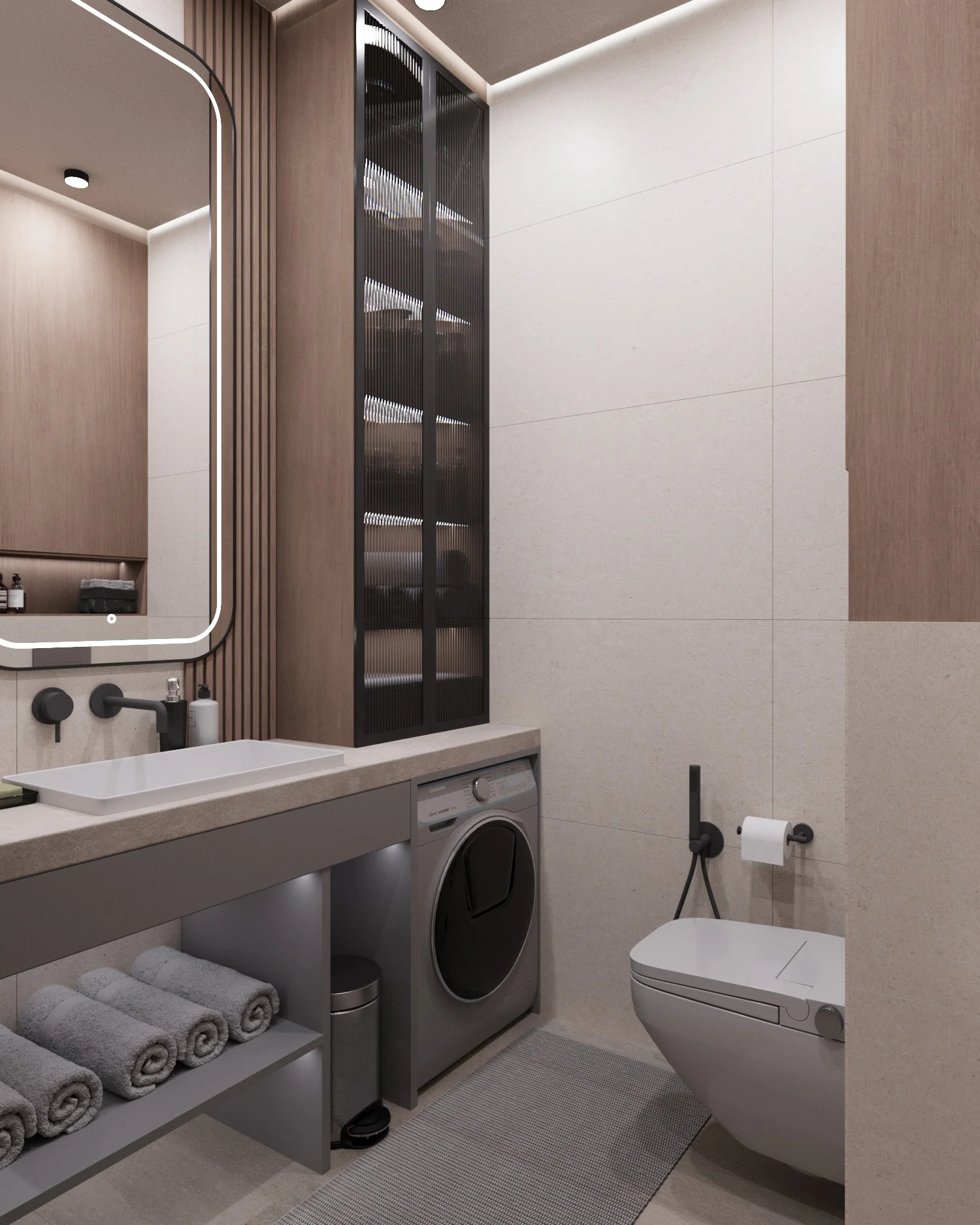 Квартира под сдачу - хай-тек - санузел 7